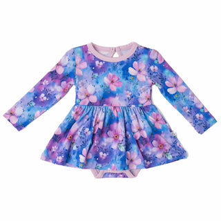 Dreamy Blooms | Baby & Toddler Bamboo Bodysuit Dress