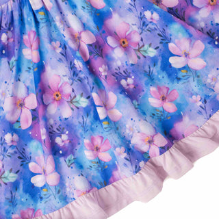 Dreamy Blooms | Toddler & Girls Bamboo Ruffle Twirl Dress
