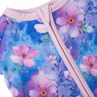 Dreamy Blooms | Convertible Bamboo Zipper Baby Pajamas