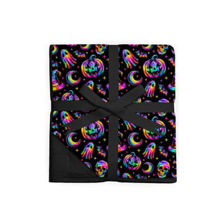 Halloween | Rainbow Haunts | Bamboo Quilted Adult Blanket