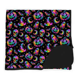 Halloween | Rainbow Haunts | Bamboo Double Layer Adult Blanket
