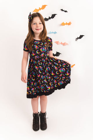 Halloween | Rainbow Haunts | Bamboo Ruffle Twirl Dress