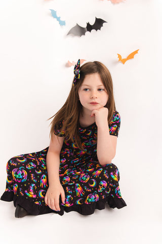 Halloween | Rainbow Haunts | Bamboo Ruffle Twirl Dress