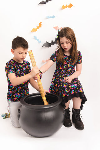 Halloween | Rainbow Haunts | Bamboo Ruffle Twirl Dress