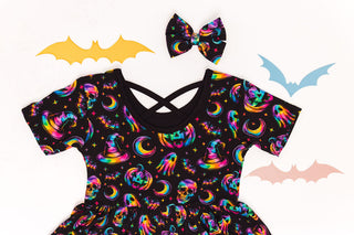 Halloween | Rainbow Haunts | Kids Clip Bow