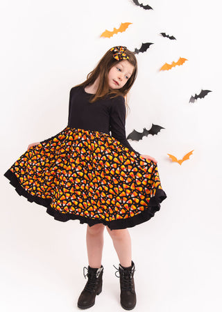 Halloween | Candy Corn | Kids Clip Bow