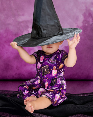 Halloween | Witches’ Brew | Bamboo Baby Bodysuit Dress