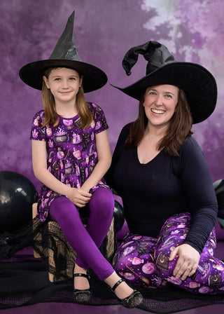 Halloween | Witches’ Brew | Bamboo Peplum & Leggings Set