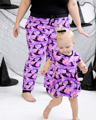Halloween | Starry Witch Hats | Bamboo Baby Bodysuit Dress