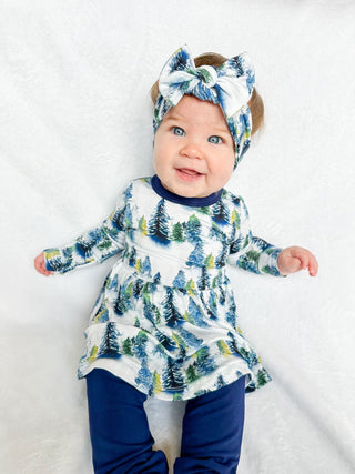 Winter Trees | Bamboo Headband Bow