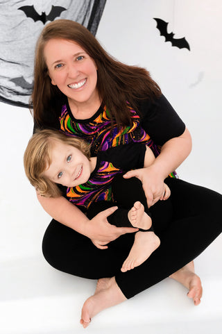Halloween | Magic Swirls | Adult Bamboo Raglan Top