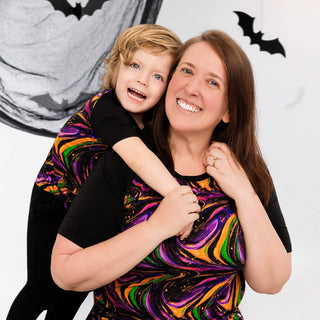 Halloween | Magic Swirls | Adult Bamboo Raglan Top