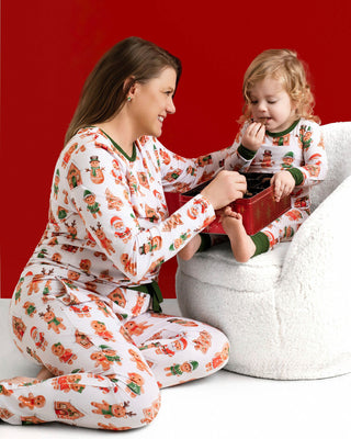 Holiday Gingerbread | Adult Bamboo Long Sleeve Top