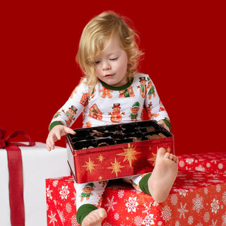 Holiday Gingerbread | Two-Piece Bamboo Long Sleeve Toddler & Kids Pajamas