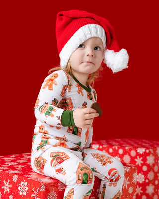 Holiday Gingerbread | Two-Piece Bamboo Long Sleeve Toddler & Kids Pajamas