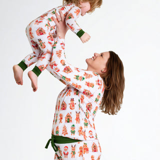 Holiday Gingerbread | Adult Bamboo Long Sleeve Top