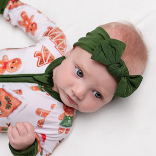 Evergreen | Bamboo Headband Bow