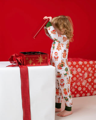Holiday Gingerbread | Two-Piece Bamboo Long Sleeve Toddler & Kids Pajamas