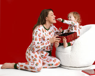 Holiday Gingerbread | Adult Bamboo Long Sleeve Top