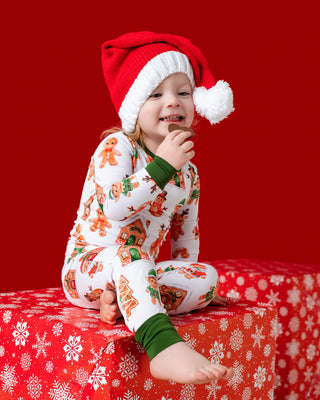 Holiday Gingerbread | Two-Piece Bamboo Long Sleeve Toddler & Kids Pajamas