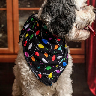 Christmas | Holiday Lights | Bamboo Pet Bandana