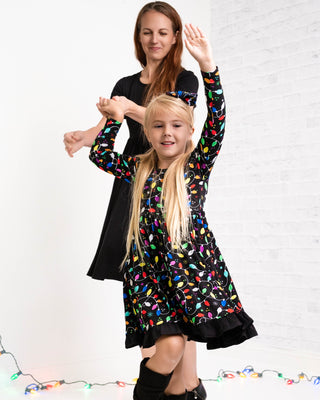 Bamboo Toddler Dress for Girls, Children & Kids | Holiday Lights 5/6 Bamboo Toddler Dress for Girls, Children & Kids | Holiday Lights 5/6