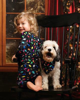 Christmas | Holiday Lights | Bamboo Pet Bandana