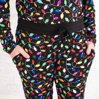 Holiday Lights | Women's Bamboo Jogger Pajama Pants