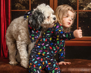 Christmas | Holiday Lights | Bamboo Pet Bandana