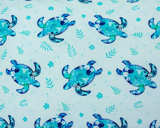 Sea Turtles | Double Layer Bamboo Toddler Blanket