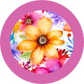 Painted Petals | Bamboo Headband Bow