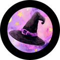 Halloween | Starry Witch Hats | Bamboo Ruffle Twirl Dress