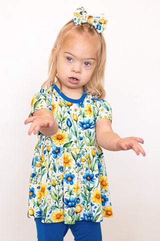 Sunshine Meadows | Bamboo Peplum & Leggings Set