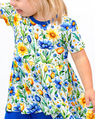 Sunshine Meadows | Bamboo Peplum & Leggings Set