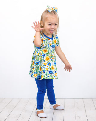 Sunshine Meadows | Bamboo Peplum & Leggings Set