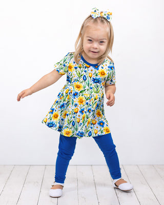Sunshine Meadows | Bamboo Peplum & Leggings Set